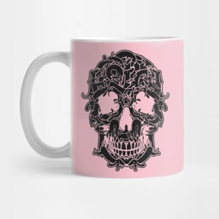 Dachshund Skull Black (no tagline) Mug